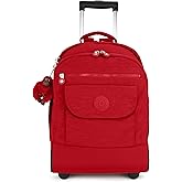 Kipling Sanaa Large Rolling, Adjustable, Padded Backpack Straps, Zip Closure, Cherry Tonal, One Size,WL4759