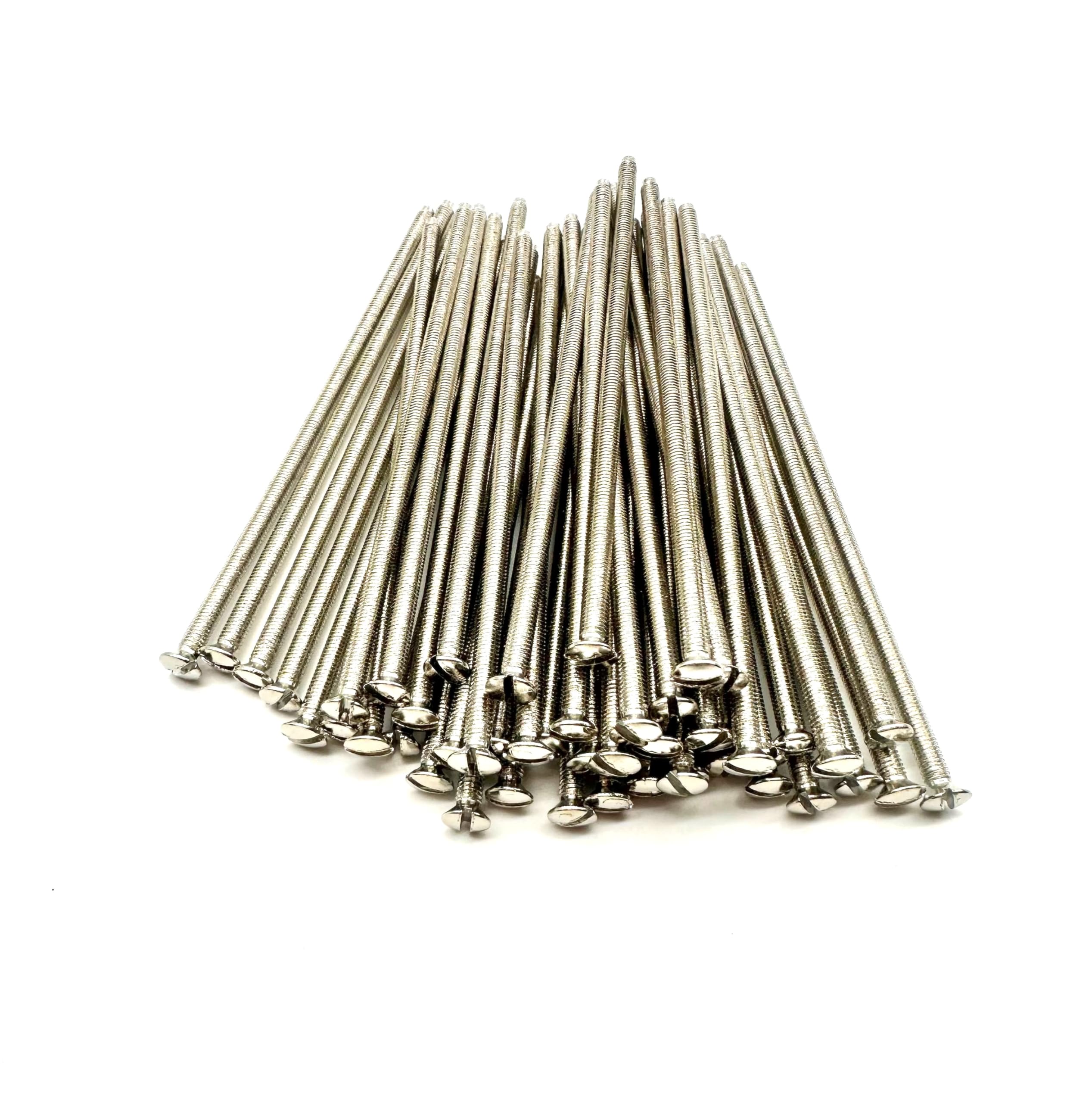 M3.5 x 100MM Electrical Socket Screws, Silver, For Switches, Light Switch, Plug Sockets, 3.5mm x 100mm, (100)