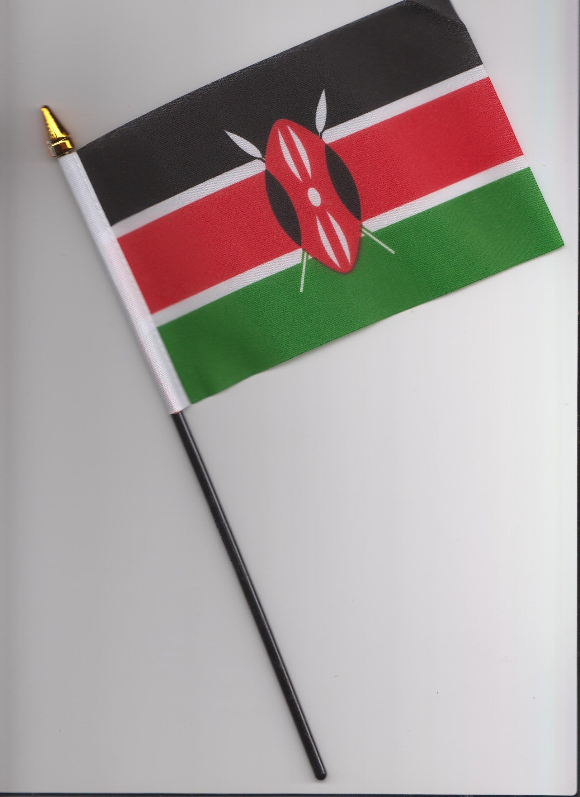 Kenya Hand Flag 25cm