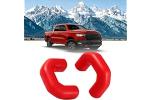 Silicone Tow Hook Covers, Towing Hitch Covers Fit for RAM 1500 Classic 2009-2025 Warlock & Rebel U-Shape Tow Hooks (Not Fit f