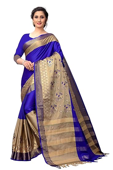 VAIVIDHYAM Cotton with Blouse Piece Saree