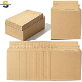 80 Pack Vintage Library Card Pocket with Envelopes  (Brown) | Self Adhesive Books kindle Checkout out Due Date Note Cards Reading List Bookmark Card for Book Checkouts Cds Dvds Classroom