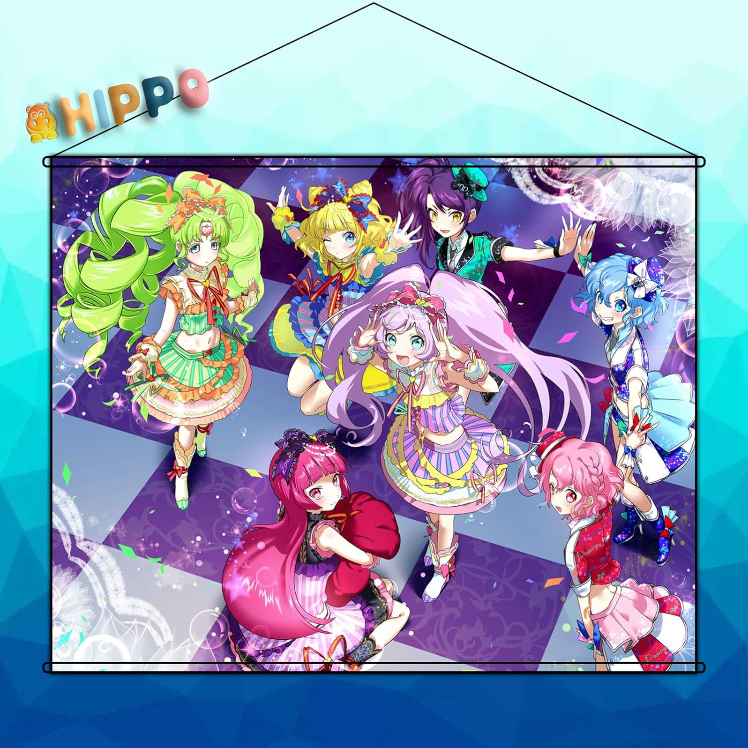 Amazon Hippo タペストリー プリパラ Pripara 真中らぁら 南みれぃ 北条そふぃ ポスター 掛ける絵 約50cmx70cm B2 アニメ 萌えグッズ 通販