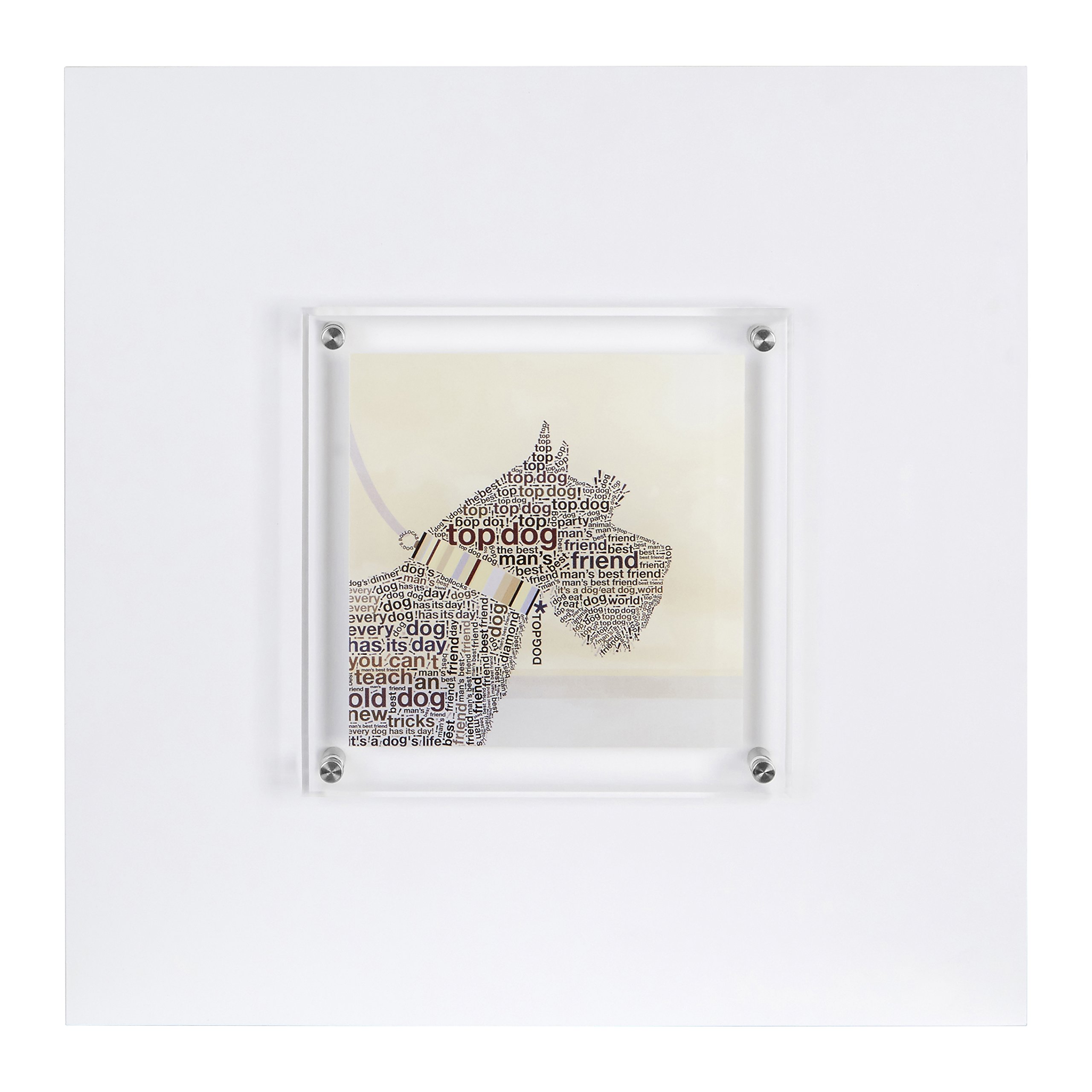 Premier Housewares 1-Piece Scottie Dog Design Framed Wall Art