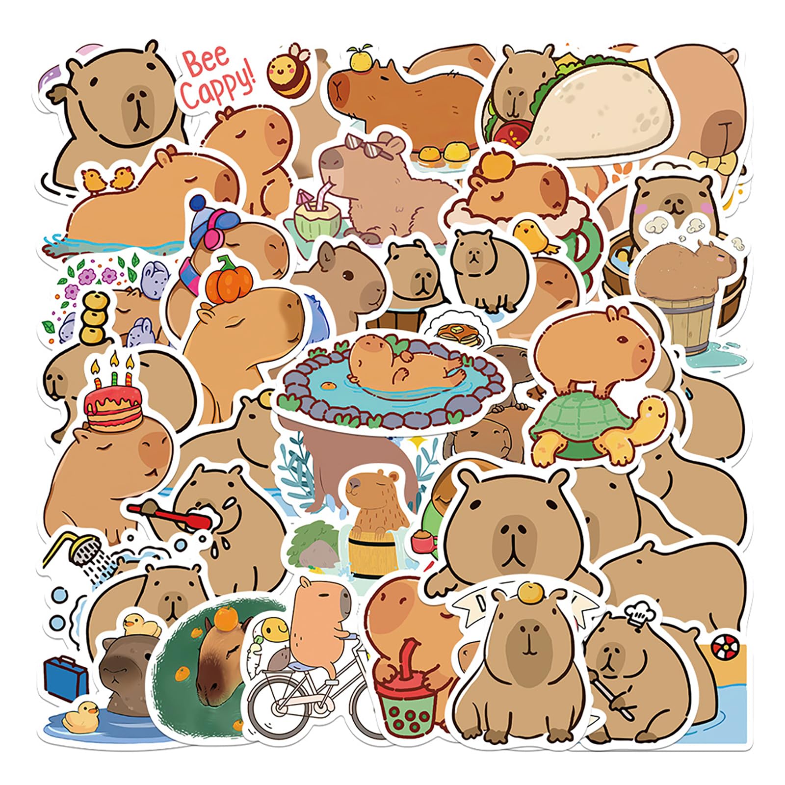 Mua 50 Piece Capybara Sticker Set Cute Capybara Stickers Cute Cartoon Mua 50 Piece Capybara Sticker Set Cute Capybara Stickers Cute Cartoon