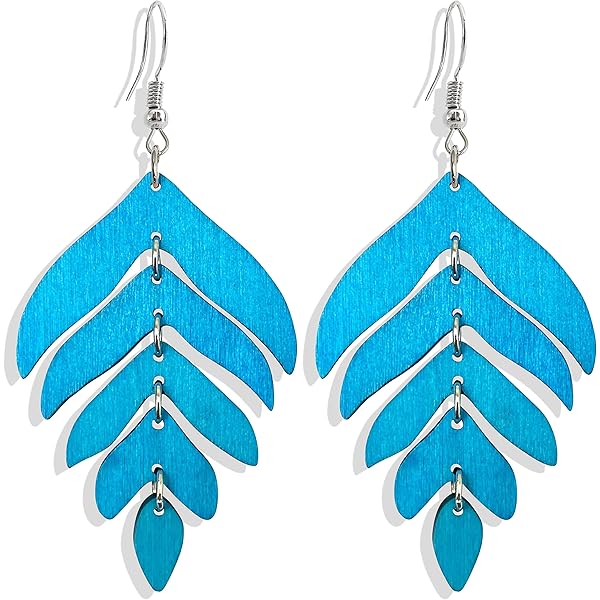 Leather Teardrop Earrings In Cowboy Turquoise 203b – The Jewelry Junkie - Foto 9