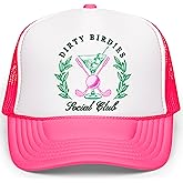 Dirty Birdies Social Club Funny Golf Women's Classic 5 Panel Mesh Snap Back Trucker Hat