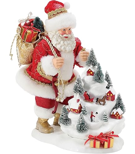 Amazon.com: Department 56 Christmas Traditions Santa Deck The