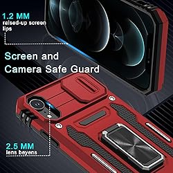 DEERLAMN for iPhone XR Case with Slide Camera