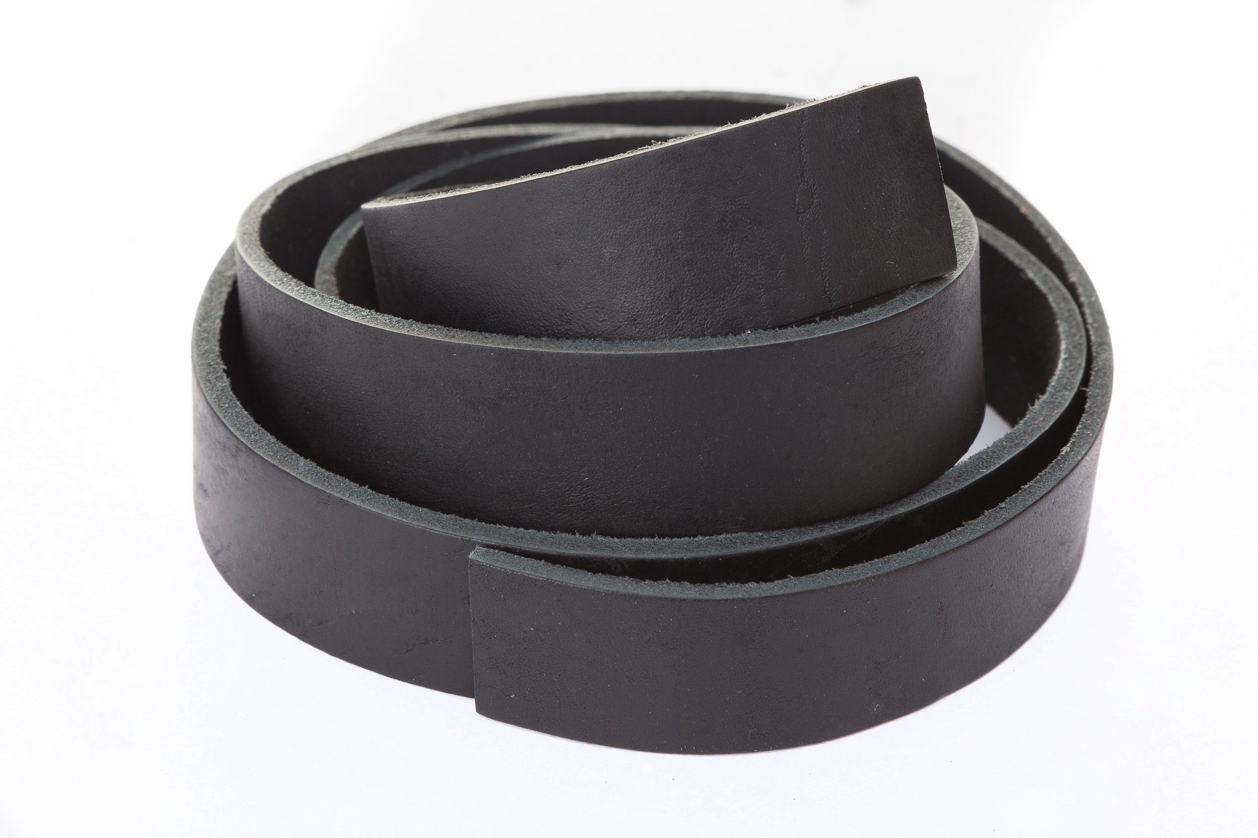 Esnado Leather Strap / Band / Cord, Flat 1 metre. Width/colour: selectable., Leather, Black , Breite: 30 mm