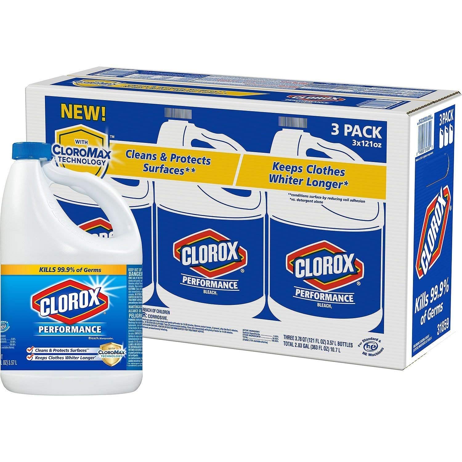 Clorox Performance Bleach 121 Oz 3 Ct Buy Online In Jamaica At Jamaica Desertcart Com Productid
