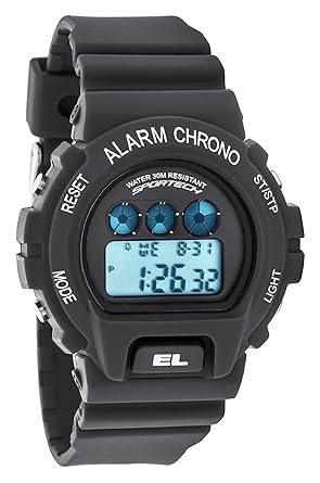 Sportech Mens | Matte Grey Digital Water Resistant Sport Watch | SP10411