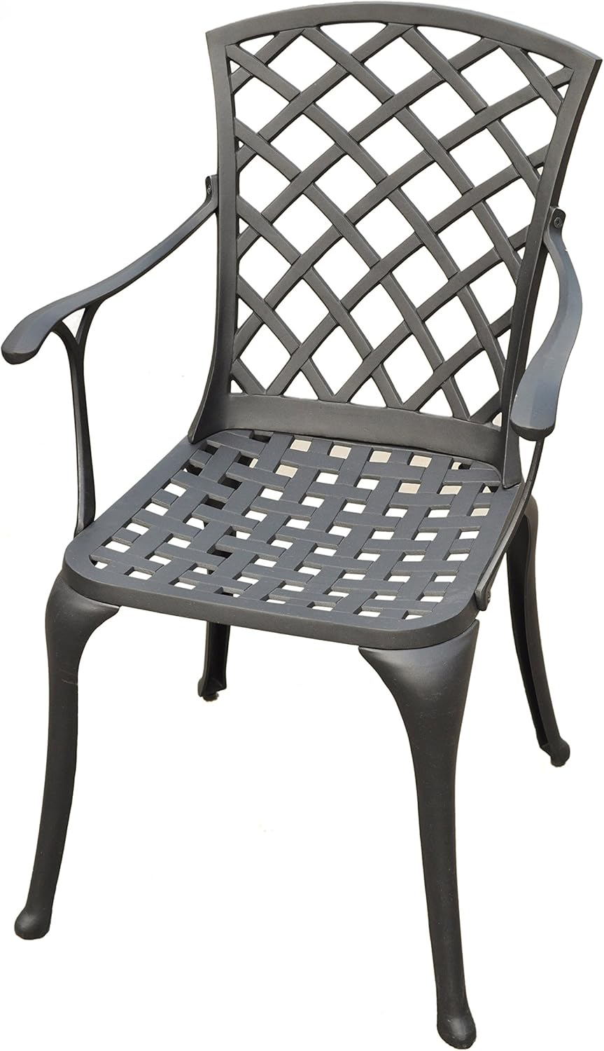 palermo patio furniture on Amazon Com Crosley Furniture Sedona Solid Cast Aluminum Outdoor High Back Arm Chair Black Furniture Decor