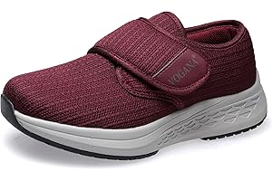 Vogana Diabetic Shoes for Women Arch Support Cushioning Adjustable Widch Orthotic for Swollen Feet Elderly Foot Pain Relief Neuropathy