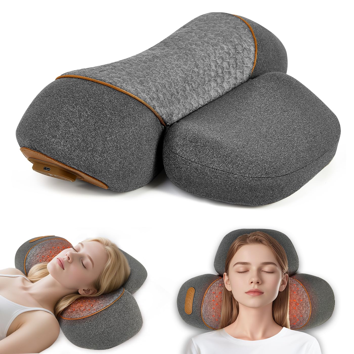 Photo 1 of ***MISSING PARTS***
WALFITE 3-in-1 Neck Massager Pillow with Heating & Cervical Traction, Ergonomic Cervical Pillow for Neck Back Shoulder Pain Relief,Cervicals Traction Suppor Rechargeable Neck Pillow