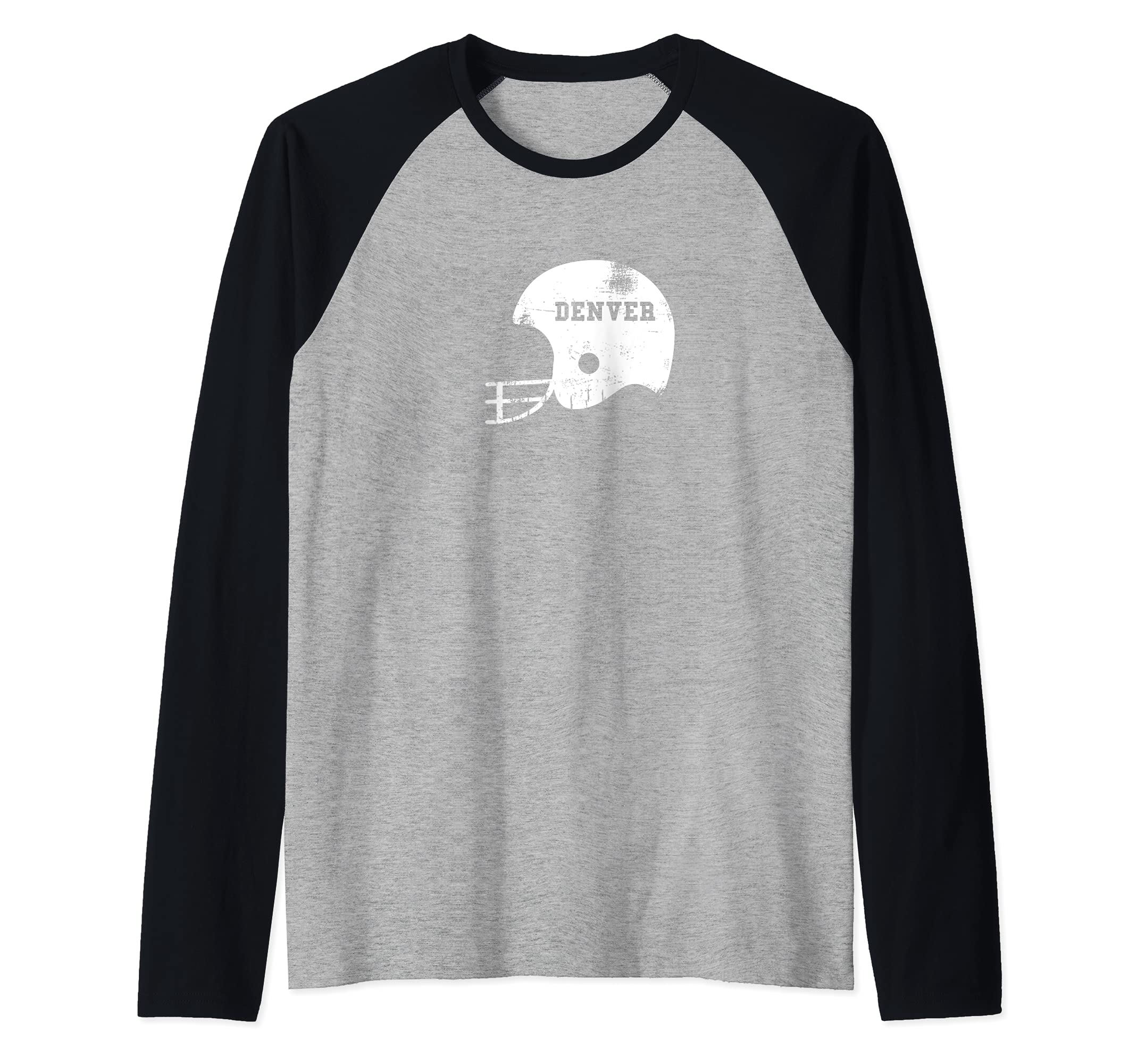Denver Football Colorado Fan Gear Raglan Baseball Tee
