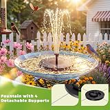 AISITIN 2.5W Outdoor Floating Solar Fountain with 6 Nozzles view 2