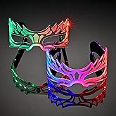 Oybete Light Up Glasses For Parties Led Glasses For Kids Adult Masquerade Mask Cosplay Costume,Rave Accessories,Gifts