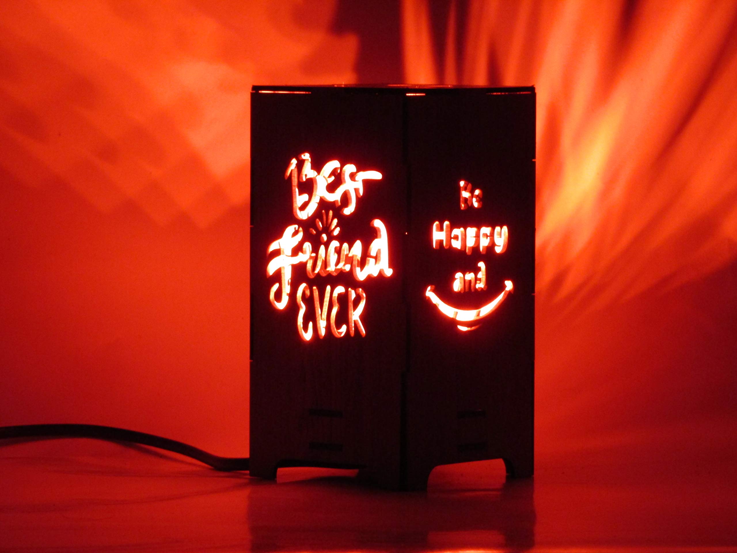 Create Art Design 5W Table Night Lamp (Red)