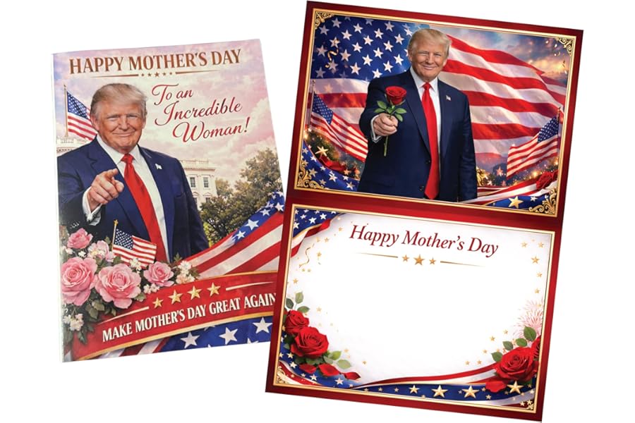 Funny Trump Talking Mother's Day Card with Audio Voice Message – Make Mother's Day Great Again – Recorded Greeting Card for Mom from Son Daughter Husband – Unique Gift
