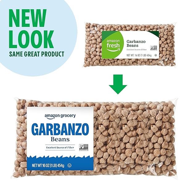 AMAZON GROCERY, GARBANZO BEANS, 16 OZ (PREVIOUSLY AMAZON FRESH, PACKAGING MAY VARY)