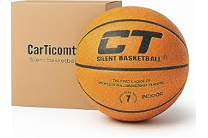 Hanoca Professional Indoor Silent Basketball, Size 7 Quiet Dribbling Training Foam Ball, Durable for Indoor Play, Noise-Absorbing