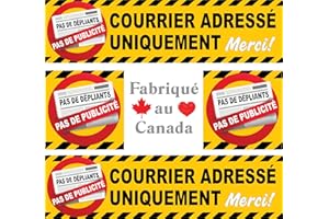 PRIBOY.ca: Pas de publicité. Pas de dépliants. Courrier adressé uniquemnt. No Junk mail sticker (french version).