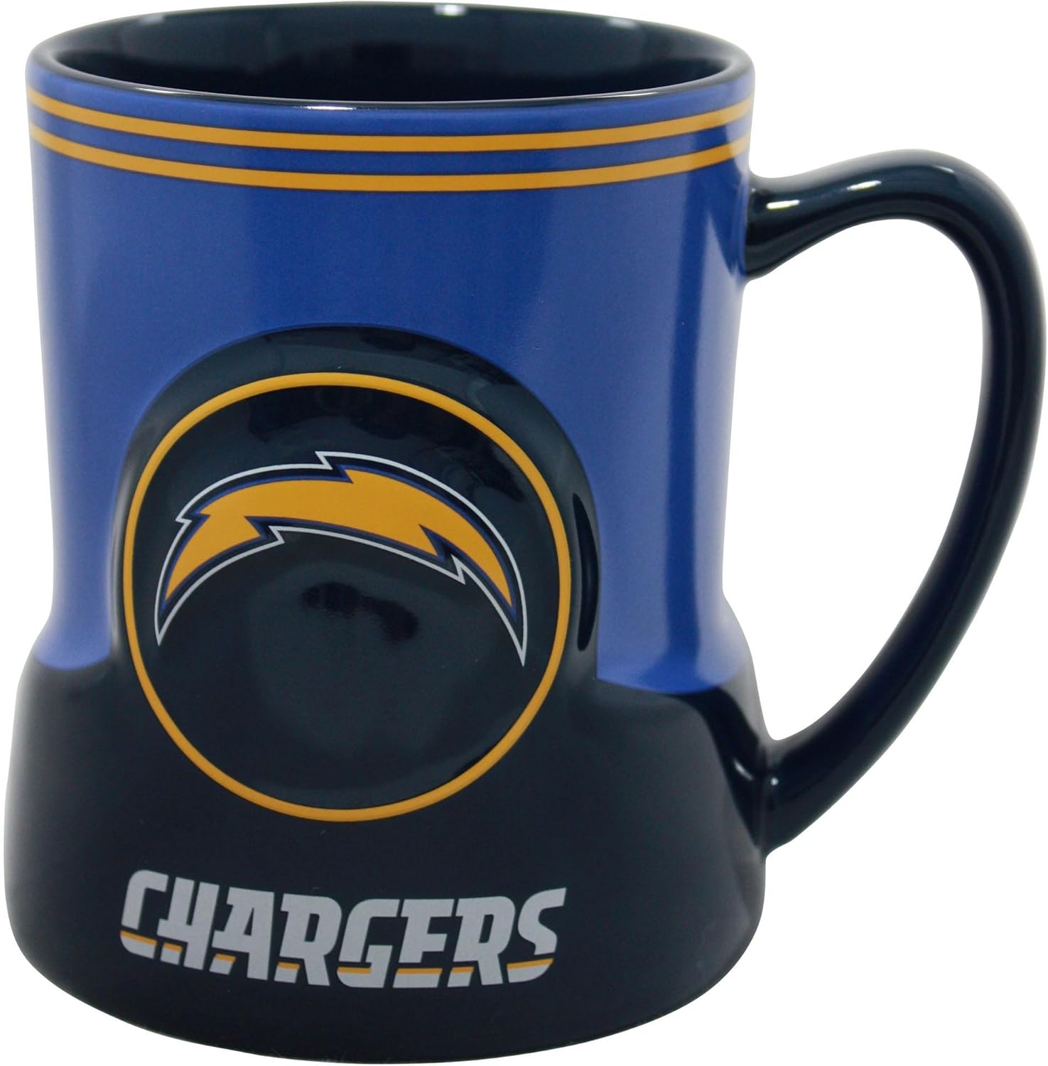 San Diego Chargers 18 Ounce Game Time Sculpted Logo Relief