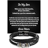 To My Son Bracelet, Bracelet for Son from Parents, Bracelet For Son From Mom, Bracelet For Son From Dad, Son Gifts from Mom Dad, Christmas Gift For Son From Parents, Birthday Gift For Son Bracelet