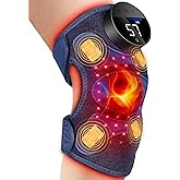 RELEXNOW Upgraded 2.0 Red Light Therapy Knee Brace - Knee Massager with 4 Vibration Areas, Cordless Controller, Near Infrared Red Light Therapy Heated Device for Knee Elbow Shoulder