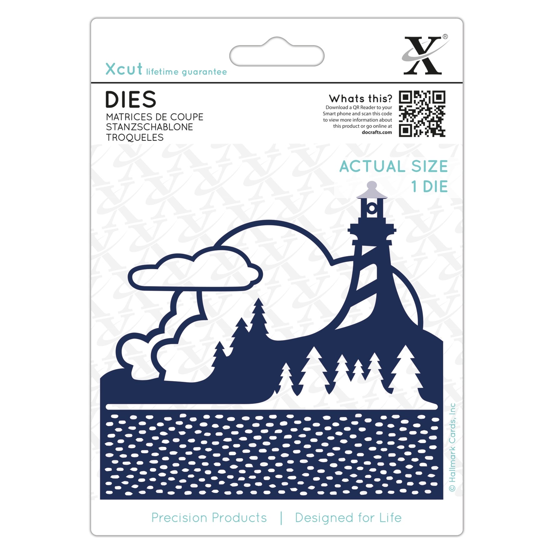 Xcut Die, Lighthouse, 1 Piece, Carbon Steel, Art & Craft, Cutting Tool Supplies, For Beautiful Decoration, Card Making, Gift Tag, Wrapping, Scrapbooking, Invitation Making, Crafters Companion
