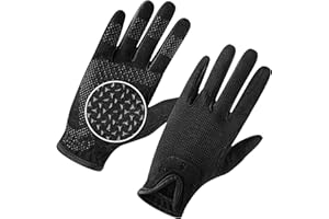 ChinFun Horse Riding Gloves Equestrian Gloves Kids for Girls Boys Durable Breathable Lightweight Comfortable Grip for All Seasons Young Riders Sports Mitts