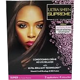Ultra Sheen Supreme No-lye Relaxer Conditioning Creme Kit, Super, 1 Ea, 1count