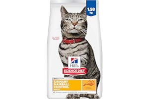 Hill's Science Diet Adult Urinary & Hairball Control Chicken Recipe Dry Cat Food 1.58 kg Bag