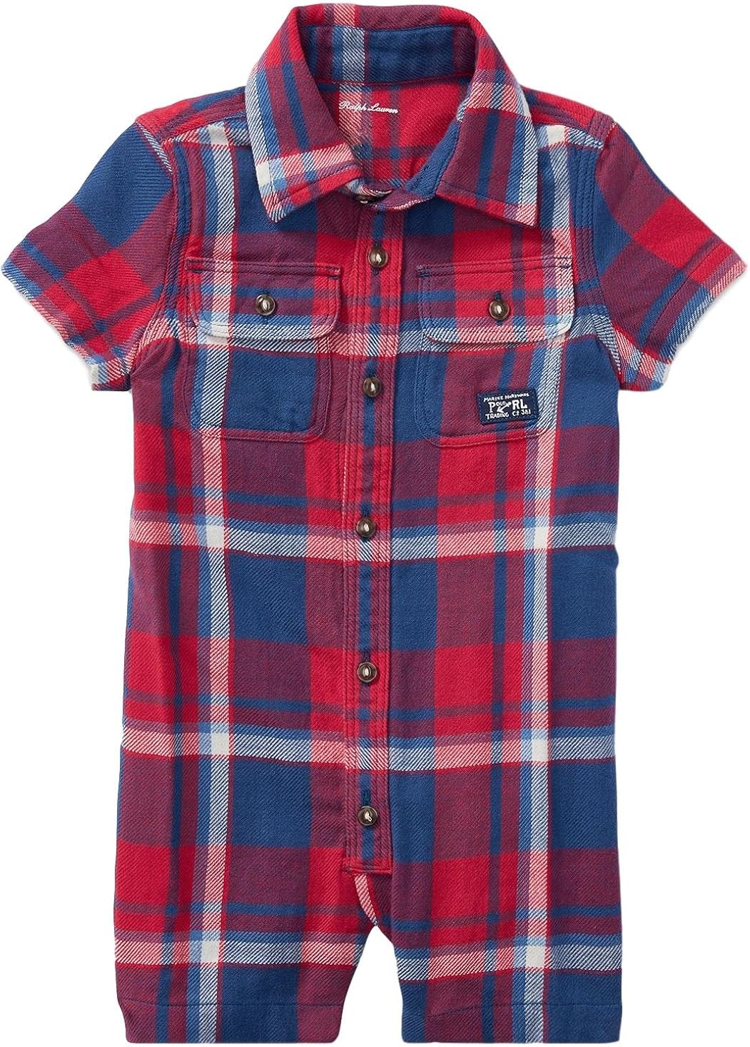 Which Is The Best Ralph Lauren Romper 3M Plaid Blue