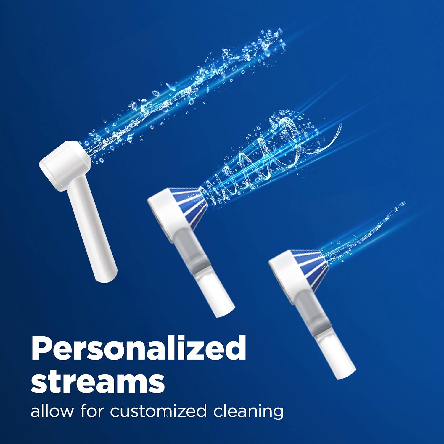 Oral-B Water Flosser Advanced, Cordless Portable Oral Irrigator Handle with 2 Nozzles: Beauty