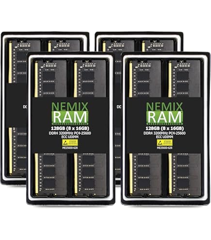 NEMIX RAM DDR4 3200MHz 32GB メモリ 2枚 計64GB NEMIX RAM 256GB (8X32GB) DDR4 3200MHZ PC4-25600 2Rx8 1.2V CL22 288