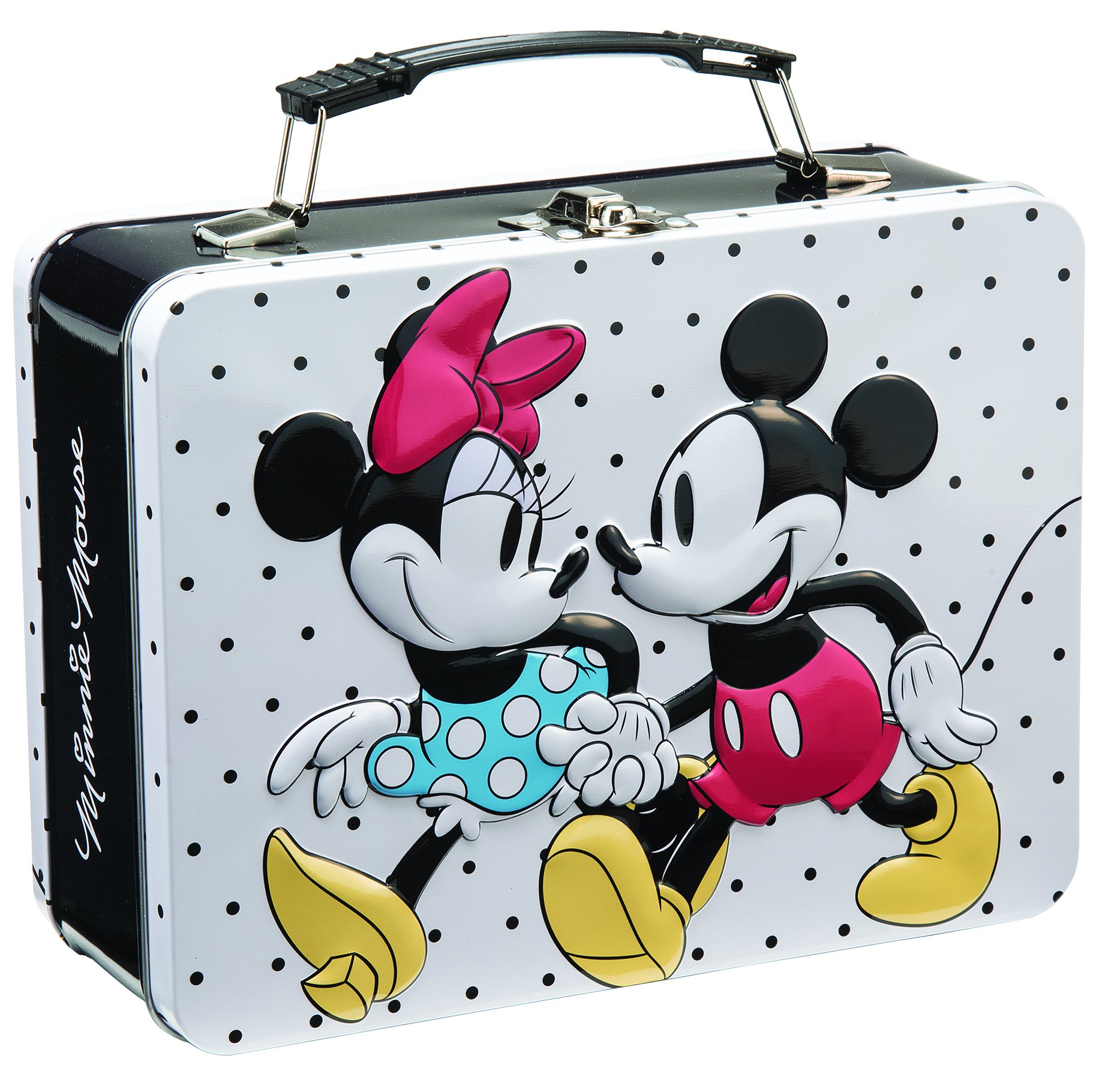 Vandor 89070 Disney Mickey and Minnie Tin Tote, 9 x 3.5 x 7.5 , Multicolor