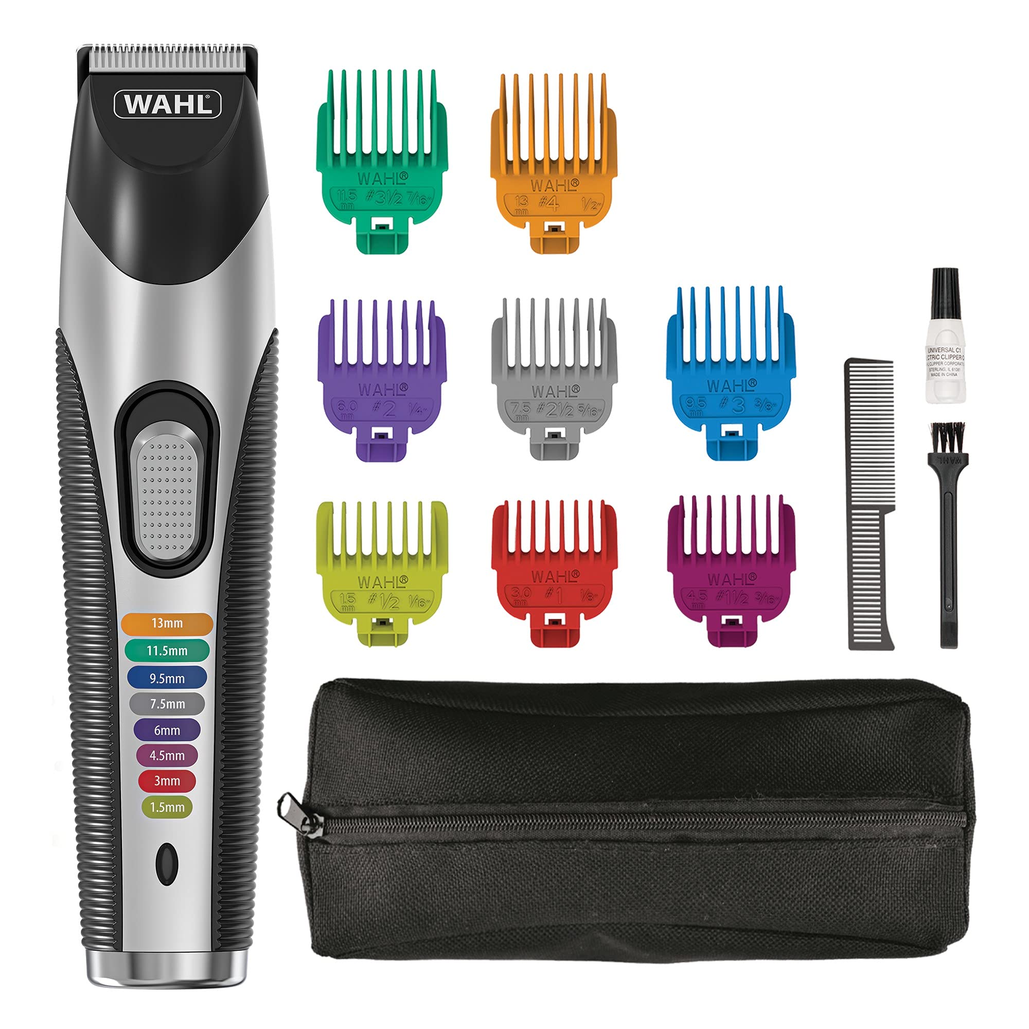 Wahl Colour Trim Stubble and Beard Trimmer, Trimmers for Men, Beard Trimming Kit, Men’s Stubble Trimmers, Rechargeable Trimmer, Male Grooming Set, Beard Care Kit, Colour Coded Guide Combs — image 1