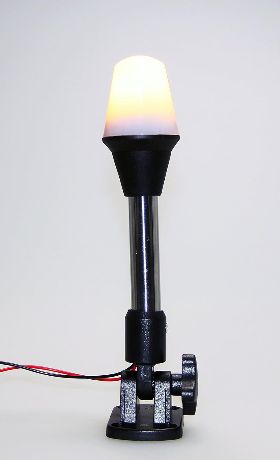 24"All Round Stern Navigation Boat Light Plug In Stainless Steel Pole Warm White - Foto 3