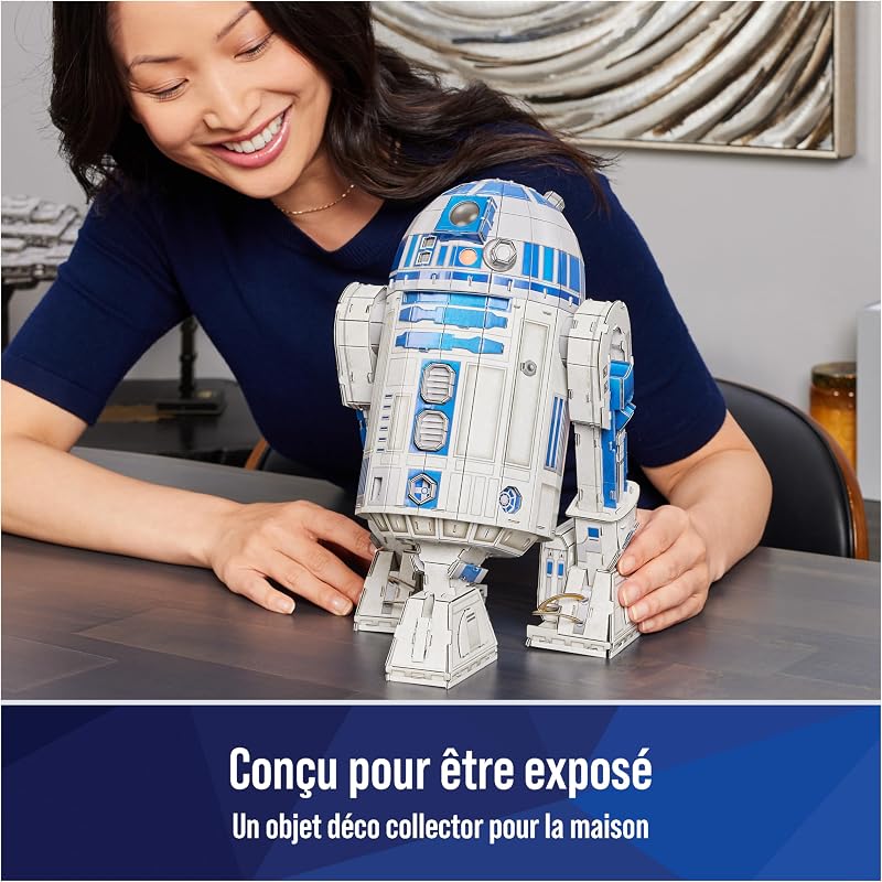 - Puzzle 3D Star Wars - Maquette Star Wars 201 Pièces - Droide R2D2 Inspiré de la Saga - Puzzle Adulte - Jeu de Construction à Collectionner - Jouet adulte - Jeu Enfant 12 ans et +