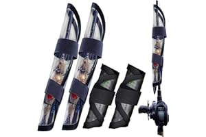 Happy Loon Elite Fishing Lure Shields (4-pack) - PVC-Free Ultra-Durable Lure Wraps, Weatherproof & Saltwater Ready Hook Covers, Hot-Welded Snag-Proof | 2 Large and 2 Medium in a Gift Box