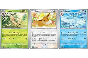 Leafeon Glaceon Eevee – Twilight Masquerade – Pokemon Card Lot – 011/167 & 054/167