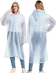 2PCS Rain Ponchos for Adults Reusable - Borogo Rain
