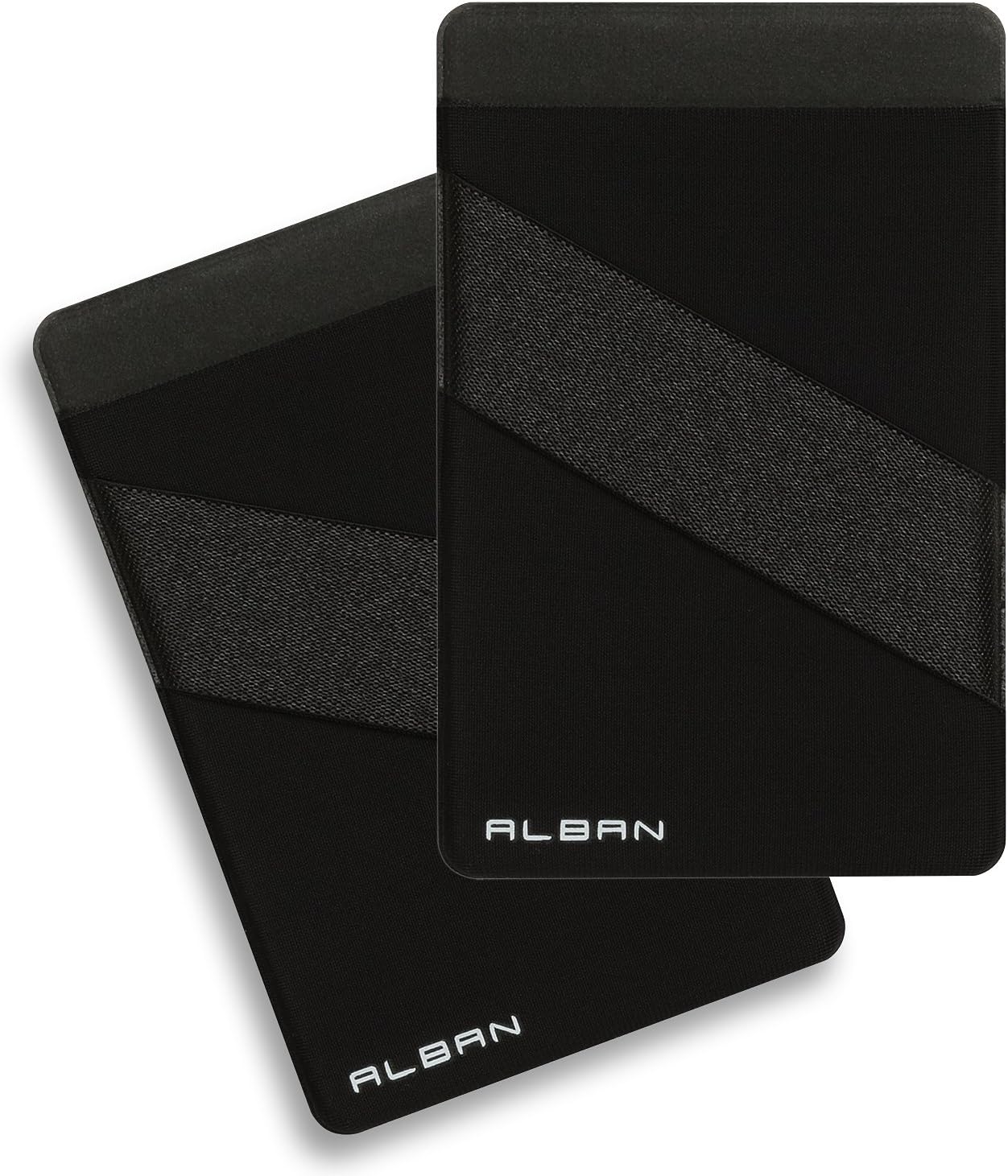 Alban Cell Phone Pocket Wallet with Finger Strap RFID Blocking (Black)