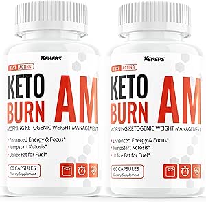 Amazon Com 2 Pack Keto Burn Am Pills Only By 2021 Ketoburn For Bhb Diet Ketosis Extra Max Strength Best Fat Boost Keto Am Burn Morning Ketogenic 120 Capsules Health Household