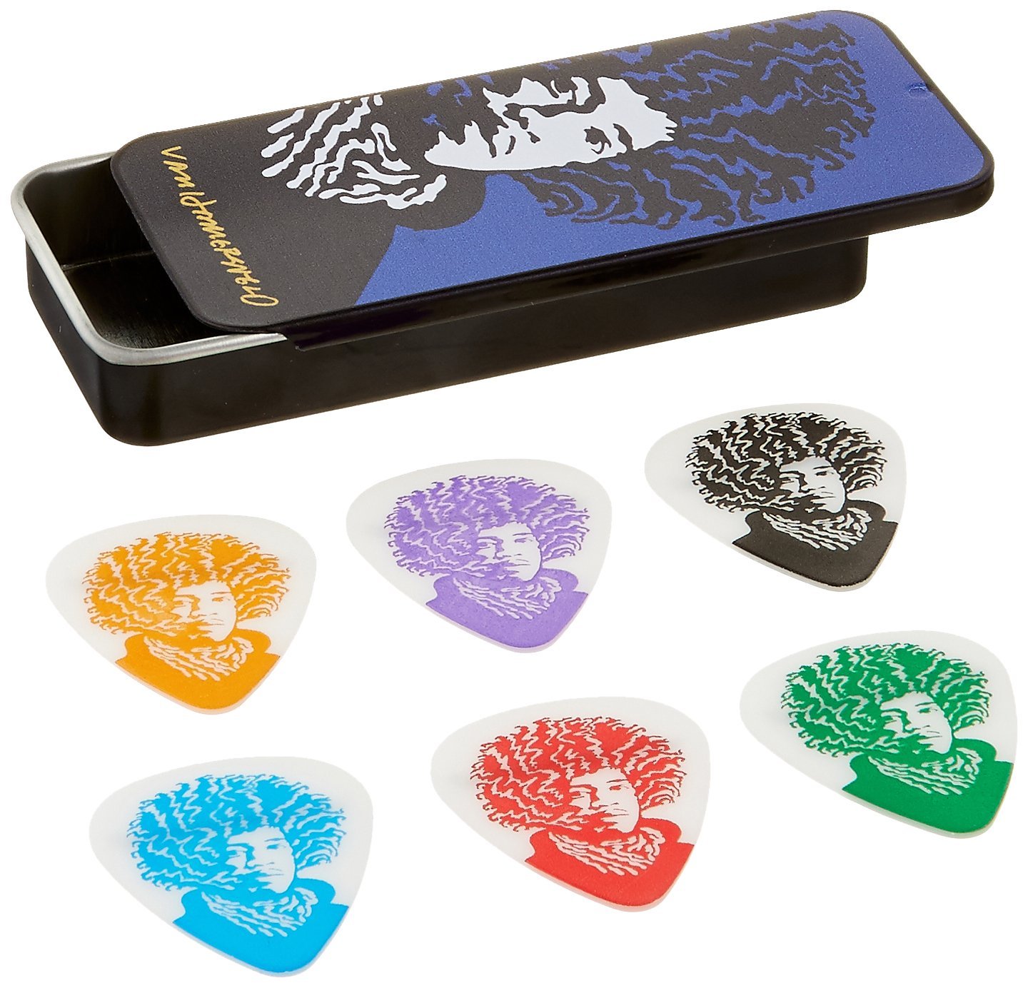 Jim Dunlop JVHPT03M John Van Hamersveld Jimi Face Heavy Pick Tin
