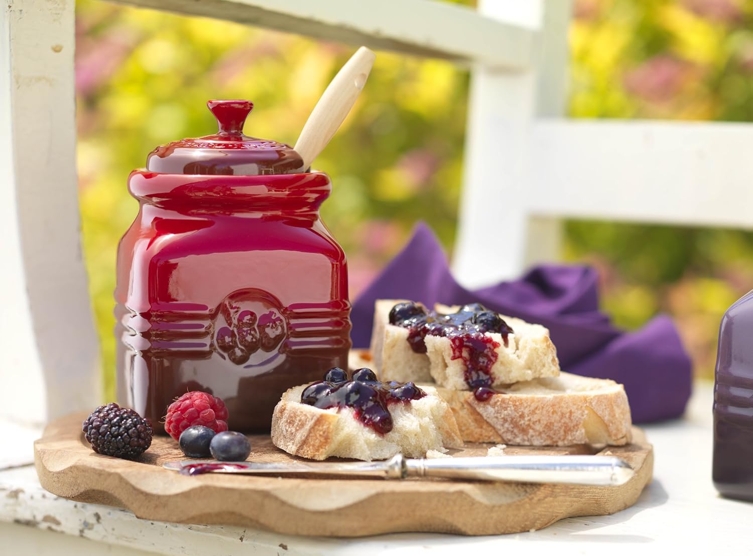 le creuset jam pot