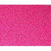 Perlin Glass Seed Beads 4mm 6/0 Round 1100pcs Mini Small Pony Spacer Beads Kit for Jewelry Making Earrings Bracelets Pendants Waist DIY Handmade (Pink Opaque 2)