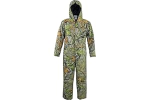 MOOSELANDER Kids Insulated Coverall with Hood - Mossy Oak Camo, Warm Hunting Suit for Kids with Zip Pockets & Storm Cuffs